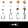image:imageGORILLA GRIP 304 Stainless Steel Cookie Scoop 1 TBSP Scooper BlackMint