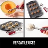image:imageGORILLA GRIP 304 Stainless Steel Cookie Scoop 1 TBSP Scooper BlackRed