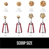 image:imageGORILLA GRIP 304 Stainless Steel Cookie Scoop 1 TBSP Scooper BlackRed
