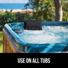 image:imageGORILLA GRIP Bath Pillow for Tub 6 Strong Suction Cups 4D Mesh BlueBlack