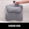 image:imageGORILLA GRIP Bath Pillow for Tub 6 Strong Suction Cups 4D Mesh BlueGray