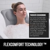 image:imageGORILLA GRIP Bath Pillow for Tub 6 Strong Suction Cups 4D Mesh BlueGray