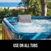 image:imageGORILLA GRIP Bath Pillow for Tub 6 Strong Suction Cups 4D Mesh BlueGray