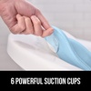 image:imageGORILLA GRIP Bath Pillow for Tub 6 Strong Suction Cups 4D Mesh BlueSpa Blue