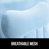 image:imageGORILLA GRIP Bath Pillow for Tub 6 Strong Suction Cups 4D Mesh BlueSpa Blue