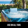 image:imageGORILLA GRIP Bath Pillow for Tub 6 Strong Suction Cups 4D Mesh BlueSpa Blue