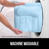 image:imageGORILLA GRIP Bath Pillow for Tub 6 Strong Suction Cups 4D Mesh BlueSpa Blue
