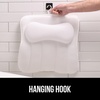 image:imageGORILLA GRIP Bath Pillow for Tub 6 Strong Suction Cups 4D Mesh BlueWhite
