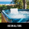 image:imageGORILLA GRIP Bath Pillow for Tub 6 Strong Suction Cups 4D Mesh BlueWhite