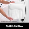 image:imageGORILLA GRIP Bath Pillow for Tub 6 Strong Suction Cups 4D Mesh BlueWhite