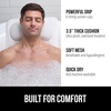 image:imageGORILLA GRIP Bath Pillow for Tub 6 Strong Suction Cups 4D Mesh BlueWhite
