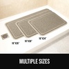 image:imageGORILLA GRIP Exfoliating Bath and Shower Mat Textured Backing 30x16 GrayBeige