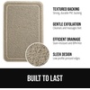 image:imageGORILLA GRIP Exfoliating Bath and Shower Mat Textured Backing 30x16 GrayBeige