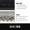 image:imageGORILLA GRIP Exfoliating Bath and Shower Mat Textured Backing 30x16 GrayBlack
