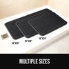image:imageGORILLA GRIP Exfoliating Bath and Shower Mat Textured Backing 30x16 GrayBlack