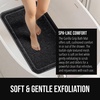 image:imageGORILLA GRIP Exfoliating Bath and Shower Mat Textured Backing 30x16 GrayBlack