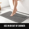 image:imageGORILLA GRIP Exfoliating Bath and Shower Mat Textured Backing 30x16 GrayGray