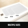 image:imageGORILLA GRIP Exfoliating Bath and Shower Mat Textured Backing 30x16 GrayWhite