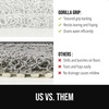 image:imageGORILLA GRIP Exfoliating Bath and Shower Mat Textured Backing 30x16 GrayWhite