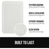 image:imageGORILLA GRIP Exfoliating Bath and Shower Mat Textured Backing 30x16 GrayWhite