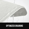 image:imageGORILLA GRIP Exfoliating Bath and Shower Mat Textured Backing 30x16 GrayWhite