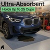 image:imageGORILLA GRIP Garage Floor Mat for Under Car Protection 35x28 BlackGray