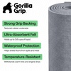 image:imageGORILLA GRIP Garage Floor Mat for Under Car Protection 35x28 BlackGray