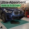 image:imageGORILLA GRIP Garage Floor Mat for Under Car Protection 35x28 BlackHunter Green