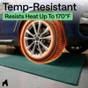 image:imageGORILLA GRIP Garage Floor Mat for Under Car Protection 35x28 BlackHunter Green