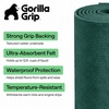 image:imageGORILLA GRIP Garage Floor Mat for Under Car Protection 35x28 BlackHunter Green