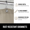image:imageGORILLA GRIP Gray Waffle Style Textured Fabric Shower Curtain 72x72Beige