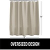 image:imageGORILLA GRIP Gray Waffle Style Textured Fabric Shower Curtain 72x72Beige
