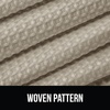 image:imageGORILLA GRIP Gray Waffle Style Textured Fabric Shower Curtain 72x72Beige