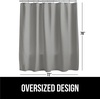 image:imageGORILLA GRIP Gray Waffle Style Textured Fabric Shower Curtain 72x72Grey