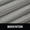 image:imageGORILLA GRIP Gray Waffle Style Textured Fabric Shower Curtain 72x72Grey