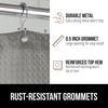 image:imageGORILLA GRIP Gray Waffle Style Textured Fabric Shower Curtain 72x72Grey