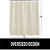 image:imageGORILLA GRIP Gray Waffle Style Textured Fabric Shower Curtain 72x72Ivory Cream