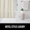 image:imageGORILLA GRIP Gray Waffle Style Textured Fabric Shower Curtain 72x72Ivory Cream