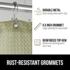 image:imageGORILLA GRIP Gray Waffle Style Textured Fabric Shower Curtain 72x72Sage