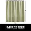 image:imageGORILLA GRIP Gray Waffle Style Textured Fabric Shower Curtain 72x72Sage