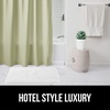 image:imageGORILLA GRIP Gray Waffle Style Textured Fabric Shower Curtain 72x72Sage