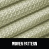 image:imageGORILLA GRIP Gray Waffle Style Textured Fabric Shower Curtain 72x72Sage