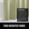 image:imageGORILLA GRIP Gray Waffle Style Textured Fabric Shower Curtain 72x72Sage