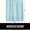image:imageGORILLA GRIP Gray Waffle Style Textured Fabric Shower Curtain 72x72Spa Blue