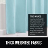 image:imageGORILLA GRIP Gray Waffle Style Textured Fabric Shower Curtain 72x72Spa Blue