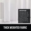 image:imageGORILLA GRIP Gray Waffle Style Textured Fabric Shower Curtain 72x72White