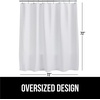 image:imageGORILLA GRIP Gray Waffle Style Textured Fabric Shower Curtain 72x72White