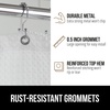 image:imageGORILLA GRIP Gray Waffle Style Textured Fabric Shower Curtain 72x72White