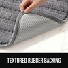 image:imageGORILLA GRIP Memory Foam Bathroom Rugs Absorbent Bath Mat 30x18 Gray