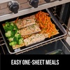 image:imageGORILLA GRIP Nonstick Silicone Baking Mats 2PK Half Sheet MintBlack